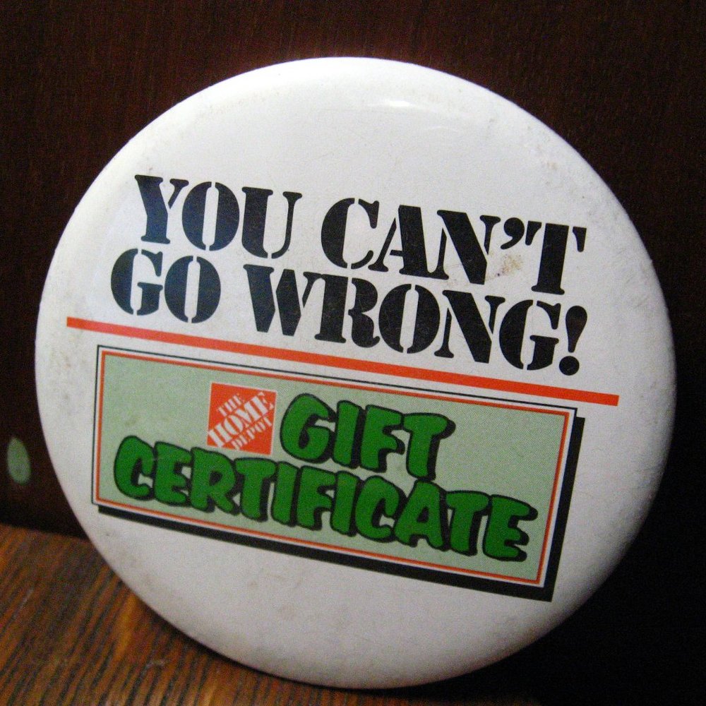 💸 The Home Depot Vintage Lapel Pin Button